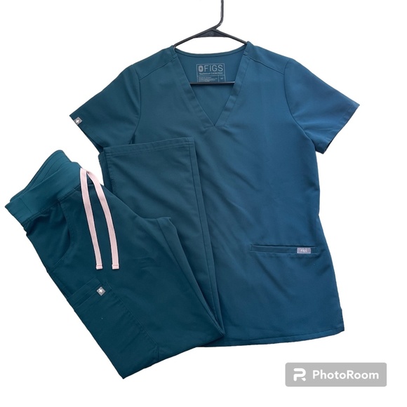 Figs Pants & Jumpsuits Figs Scrub Set Xs In Caribbean Blue Poshmark